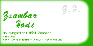 zsombor hodi business card