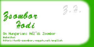 zsombor hodi business card